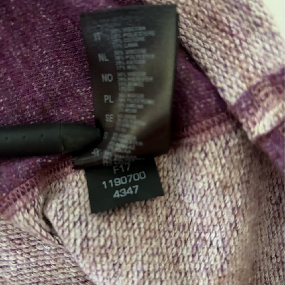 Kuhl Women’s NOVA Pullover Sweater Dress Cowl Neck Wool Blend Purple size Large - Picture 11 of 15